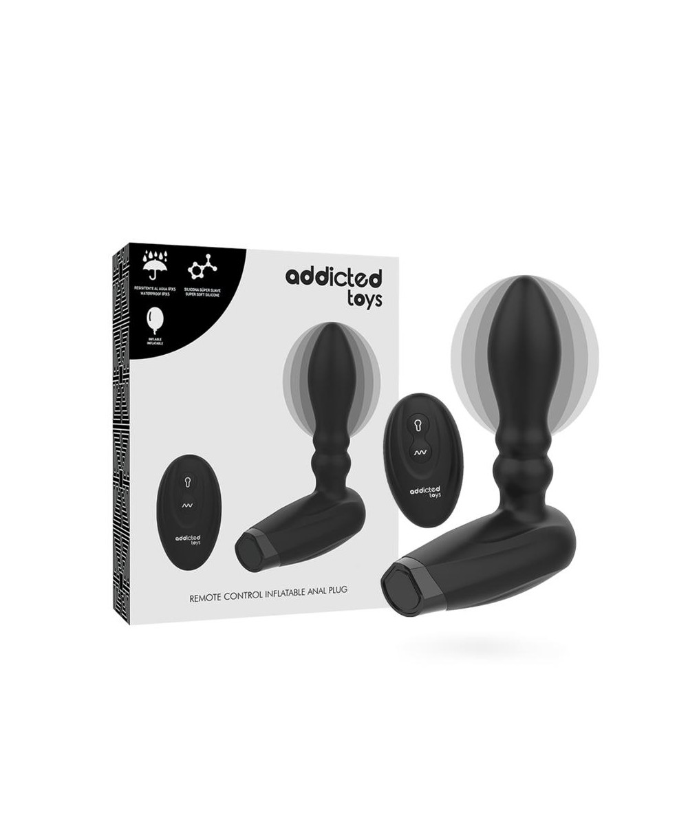 ADDICTED TOYS PLUG INFLABLE CONTROL REMOTO 10 MODOS DE VIBRACION