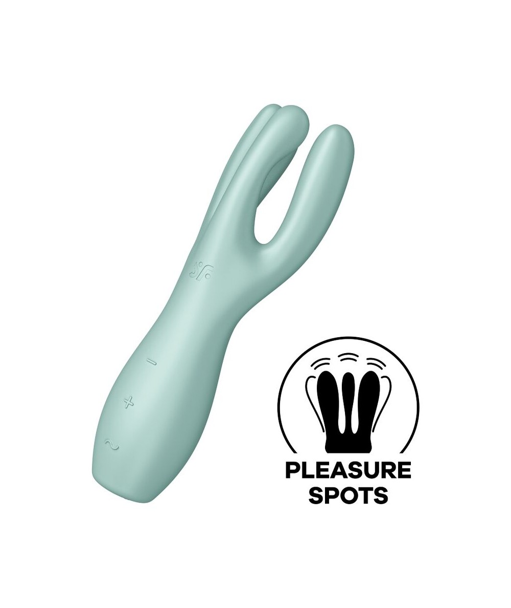 SATISFYER THREESOME 3 VIBRADOR - VERDE