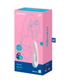 SATISFYER HEAT WAVE VIBRADOR APP - BLANCO