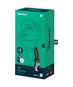 SATISFYER HOT PASSION VIBRADOR ANAL APP - NEGRO