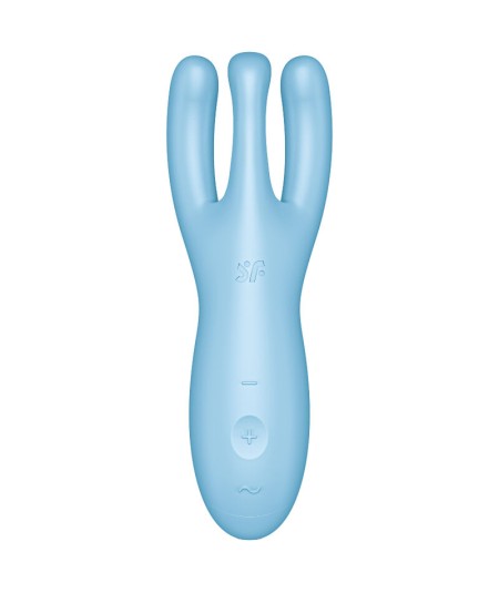 SATISFYER THREESOME 4 VIBRADOR APP - AZUL