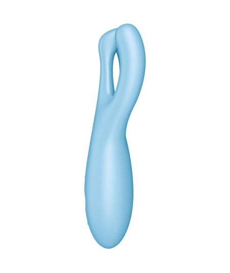 SATISFYER THREESOME 4 VIBRADOR APP - AZUL