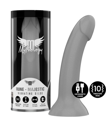 MYTHOLOGY RUNE MAJESTIC DILDO S - VIBRADOR COMPATIBLE CON WATCHME WIRELESS TECHNOLOGY