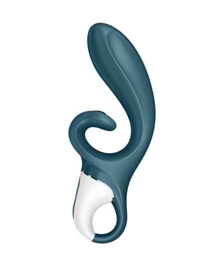 SATISFYER HUG ME VIBRADOR RABBIT APP - AZUL