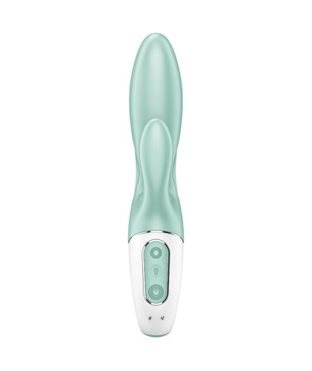 SATISFYER AIR PUMP BUNNY 5+ VIBRADOR RABBIT INFLABLE APP - VERDE