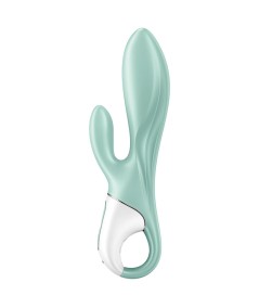 SATISFYER AIR PUMP BUNNY 5+ VIBRADOR RABBIT INFLABLE APP - VERDE