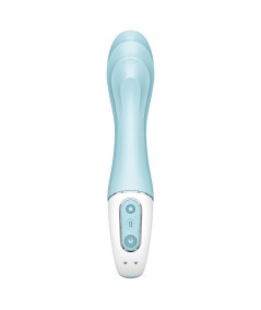 SATISFYER AIR PUMP VIBRATOR 5+ VIBRADOR PUNTO G INFLABLE APP - AZUL