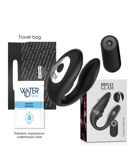 BRILLY GLAM COUPLE PULSING & VIBRATING CONTROL REMOTO