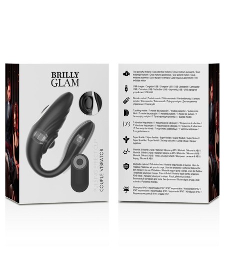 BRILLY GLAM COUPLE PULSING & VIBRATING CONTROL REMOTO