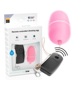 ONLINE HUEVO VIBRADOR CON MANDO CONTROL REMOTO - ROSA