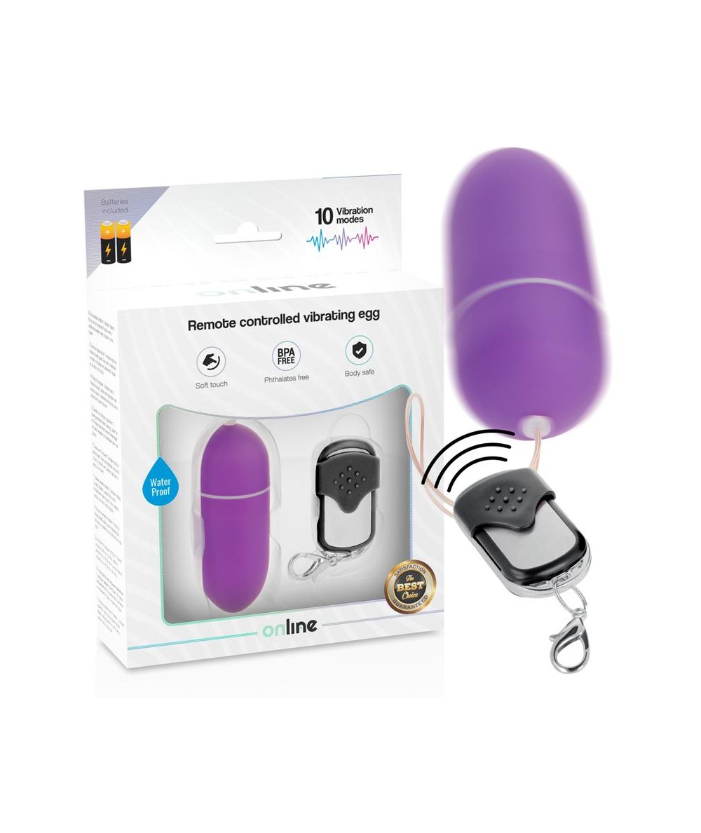 ONLINE HUEVO VIBRADOR CONTROL REMOTO L - LILA