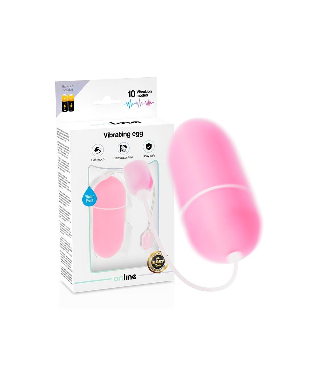 ONLINE HUEVO VIBRADOR WATERPROOF - ROSA