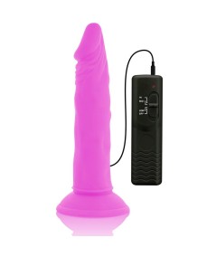 DIVERSIA DILDO FLEXIBLE CON VIBRACION 23 CM - LILA