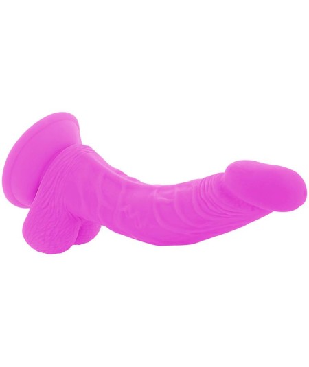 DIVERSIA DILDO FLEXIBLE CON VIBRACION 21.5 CM - LILA