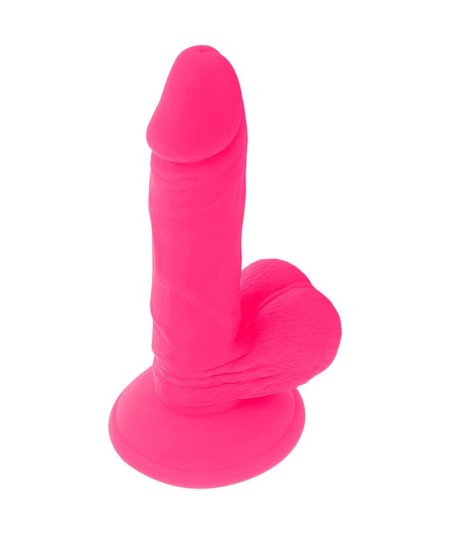 DIVERSIA DILDO FLEXIBLE CON VIBRACION 17 CM - ROSA