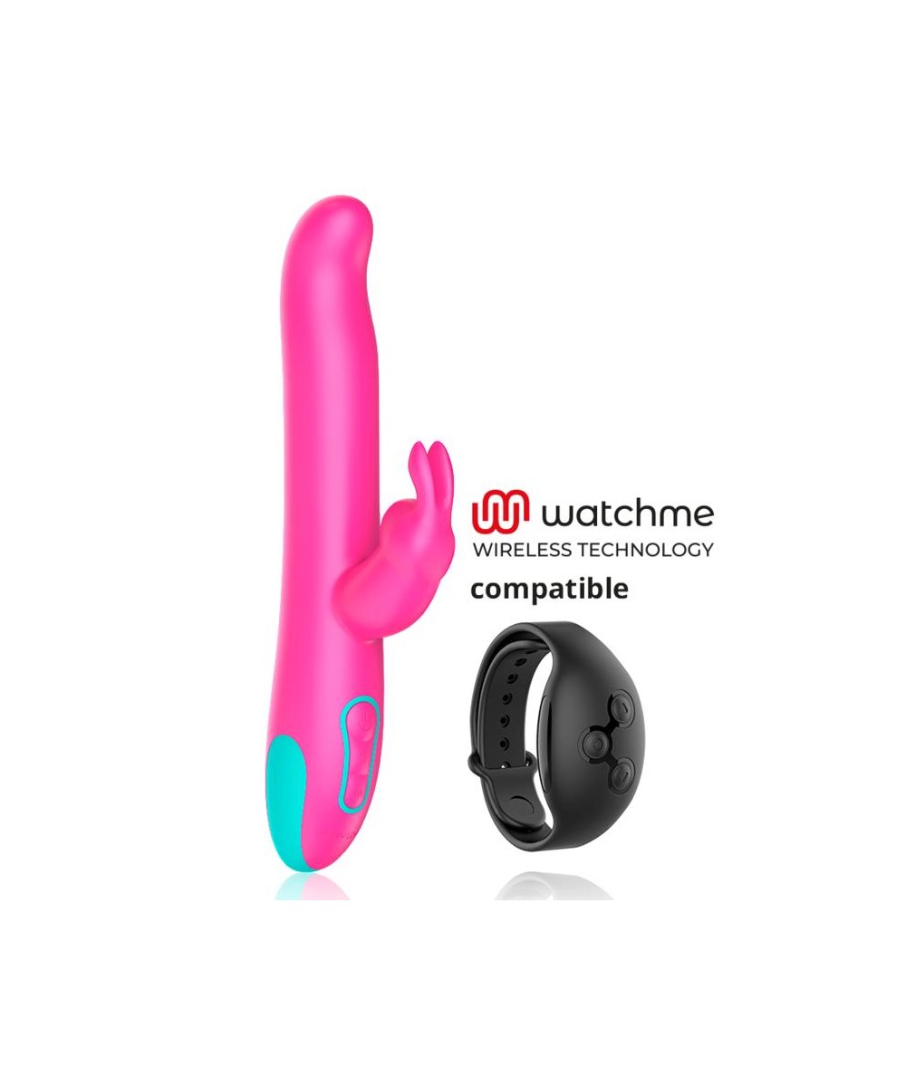 HAPPY LOKY - PLUTO RABBIT VIBRATOR & ROTATOR COMPATIBLE CON WATCHME WIRELESS TECHNOLOGY