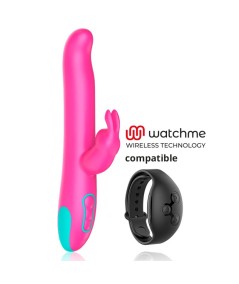 HAPPY LOKY - PLUTO RABBIT VIBRATOR & ROTATOR COMPATIBLE CON WATCHME WIRELESS TECHNOLOGY