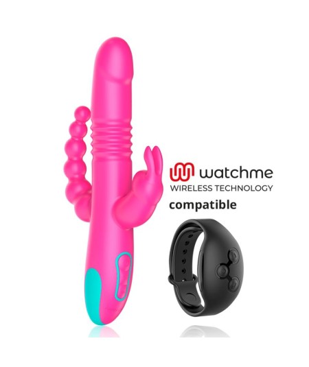 HAPPY LOKY - DONALD TRIPLE ESTIMULACIÓN: ANAL, PUNTO G & CLÍTORIS COMPATIBLE CON WATCHME WIRELESS TECHNOLOGY