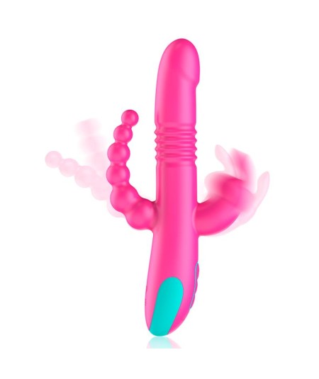 HAPPY LOKY - DONALD TRIPLE ESTIMULACIÓN: ANAL, PUNTO G & CLÍTORIS COMPATIBLE CON WATCHME WIRELESS TECHNOLOGY