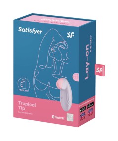 SATISFYER TROPICAL TIP VIBRADOR LAY-ON - LILA