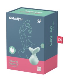 SATISFYER VIVA LA VULVA 3 VIBRADOR LAY-ON - VERDE