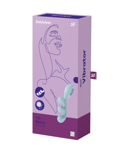 SATISFYER TRI BALL 2 MULTI VIBRADOR - AZUL