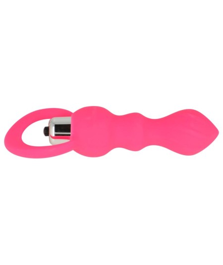 OHMAMA ESTIMULADOR ANAL CON VIBRACION 9 CM - ROSA