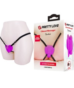 PRETTY LOVE - MASAJEADOR DE CLITORIS HEARTBEAT 10 MODOS DE VIBRACION MORADO