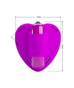 PRETTY LOVE - MASAJEADOR DE CLITORIS HEARTBEAT 10 MODOS DE VIBRACION MORADO