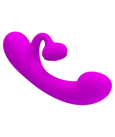 PRETTY LOVE - SINCERE VIBRADOR Y SUCCIONADOR DE CLITORIS SILICONA MORADO