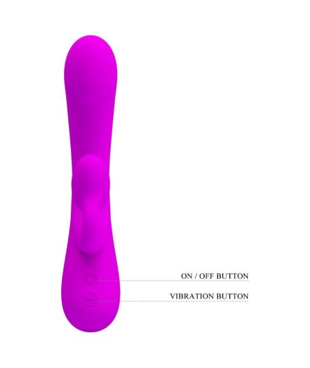 PRETTY LOVE - SINCERE VIBRADOR Y SUCCIONADOR DE CLITORIS SILICONA MORADO