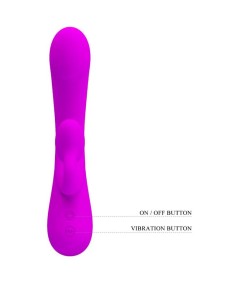 PRETTY LOVE - SINCERE VIBRADOR Y SUCCIONADOR DE CLITORIS SILICONA MORADO