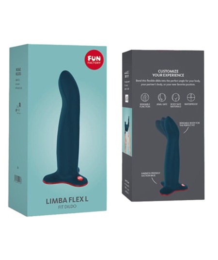 FUN FACTORY - LIMBA DILDO FLEX L VELVET BLUE