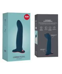 FUN FACTORY - LIMBA DILDO FLEX L VELVET BLUE