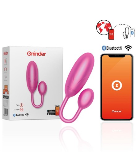 ONINDER - DENVER HUEVO VIBRADOR ROSA 7 X 2.7 CM FREE APP