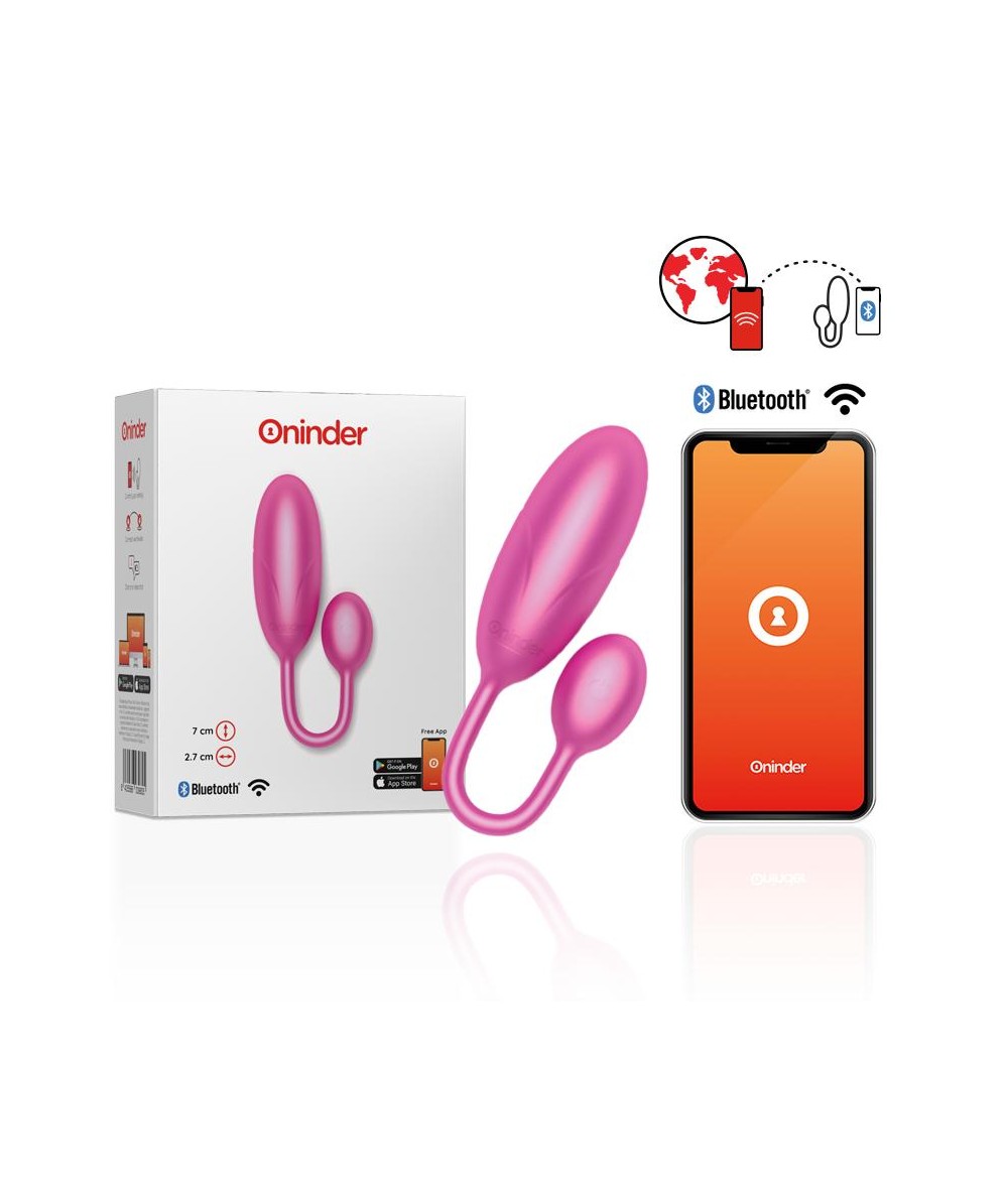 ONINDER - DENVER HUEVO VIBRADOR ROSA 7 X 2.7 CM FREE APP