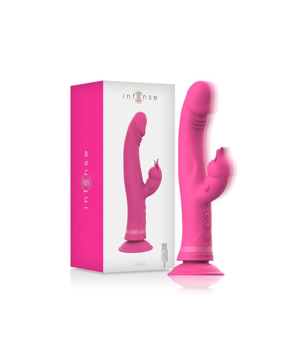 INTENSE - JULIO VIBRADOR RABBIT SILICONA ROSA