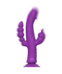 INTENSE - CASANOVA VIBRADOR RABBIT SILICONA TRIPLE MOTOR MORADO