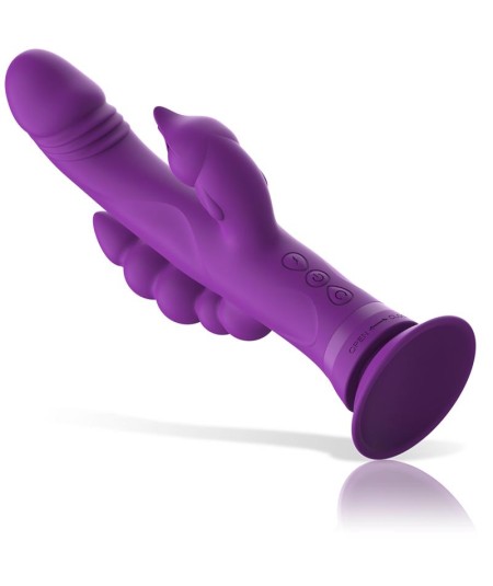 INTENSE - CASANOVA VIBRADOR RABBIT SILICONA TRIPLE MOTOR MORADO