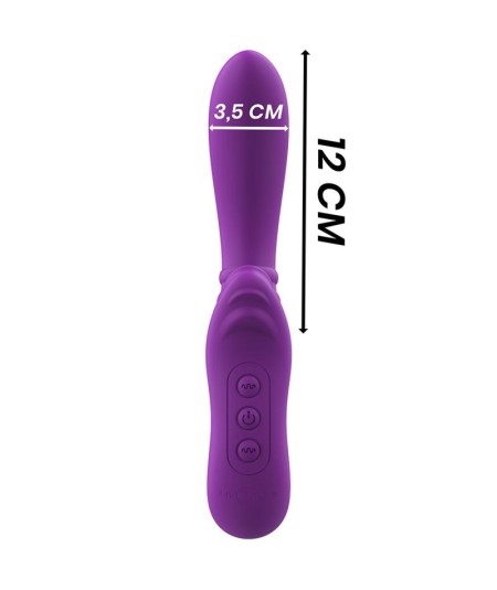 INTENSE - HARRY VIBRADOR FLEXIBLE CON LENGUA MORADO