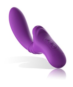 INTENSE - HARRY VIBRADOR FLEXIBLE CON LENGUA MORADO