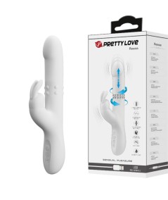 PRETTY LOVE - REESE VIBRADOR CON ROTACIÓN PLATEADO