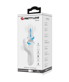 PRETTY LOVE - REESE VIBRADOR CON ROTACIÓN PLATEADO