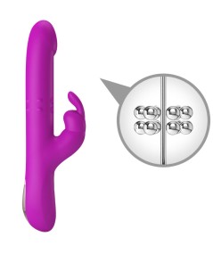 PRETTY LOVE - REESE VIBRADOR CON ROTACIÓN MORADO