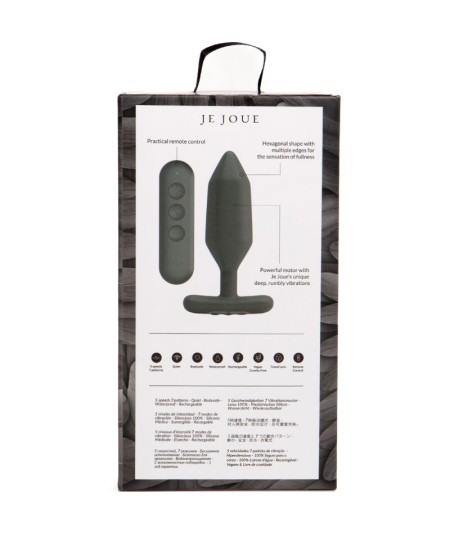 JE JOUE - ONYX PLUG ANAL VIBRADOR NEGRO