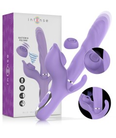 INTENSE - BILLIE VIBRADOR MULTIFUNCIÓN RECARGABLE SUCCIONADOR CON PULSADOR MORADO