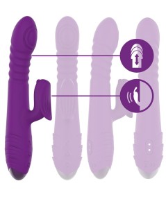 INTENSE - IGGY VIBRADOR MULTIFUNCIÓN RECARGABLE UP & DOWN CON ESTIMULADOR DE CLITORIS MORADO