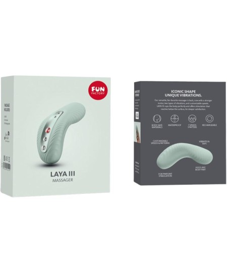 FUN FACTORY - LAYA III VIBRADOR LAY-ON CLITORIS RECARGABLE VERDE