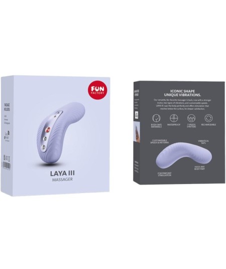 FUN FACTORY - LAYA III VIBRADOR LAY-ON CLITORIS RECARGABLE LILA