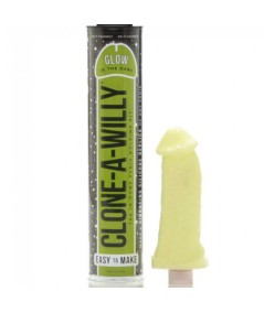 CLONE A WILLY CLONADOR PENE VERDE LUMINISCENTE CON VIBRADOR